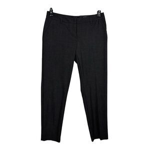 NWT Apt. 9 Gray Slim Straight Mid Rise Modern Fit Dress Pants Women's 4